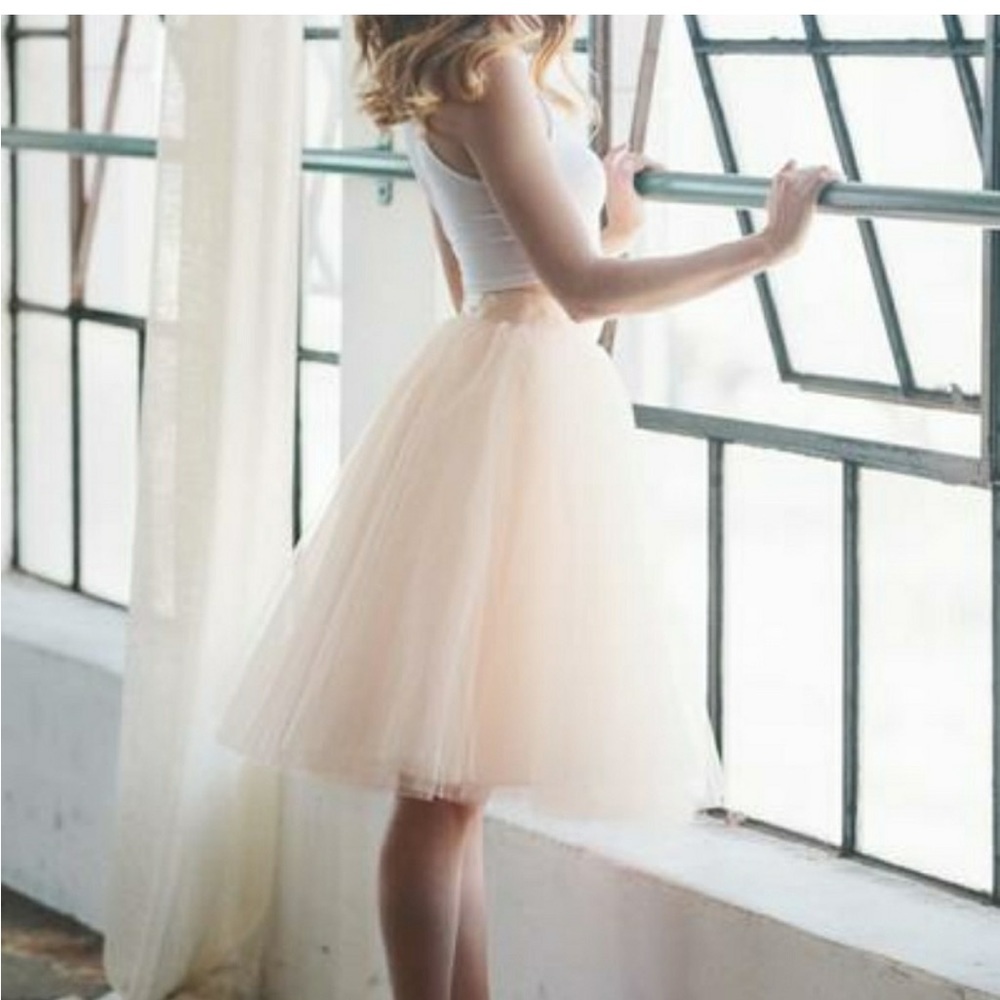 Space 46 pink tulle skirt